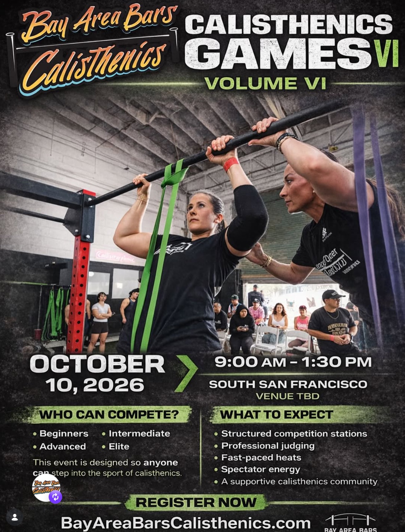 Calisthenics Games Volume VI official event poster